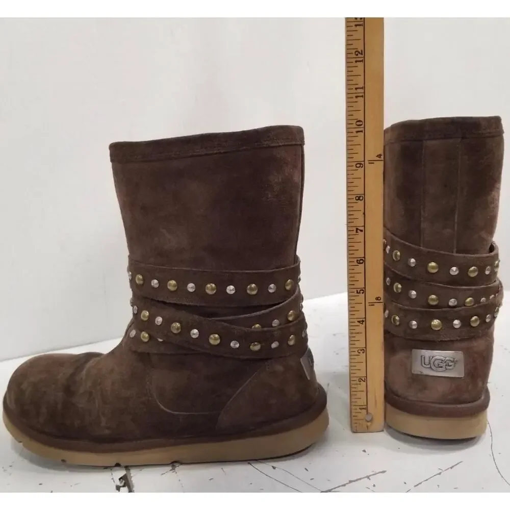 Ugg 10 Clovis Studded Suede Boots
